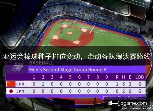 亚运会棒球种子排位变动，牵动各队淘汰赛路线